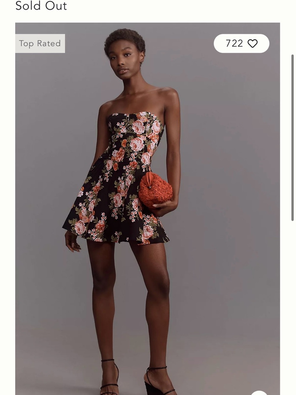 Maeve by Anthropologie Strapless Flounce Mini Dress BNWT